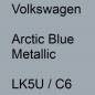 Preview: Volkswagen, Arctic Blue Metallic, LK5U / C6.